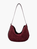 Lily Faux Suede Bag - Women's Everyday Handbag - Image 2