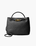 Lucia Woven Handbag - Structured Shoulder Bag for Everyday Use - Image 18