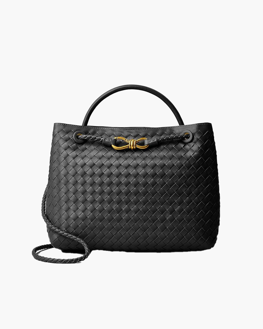 Lucia Woven Handbag - Structured Shoulder Bag for Everyday Use - Image 18