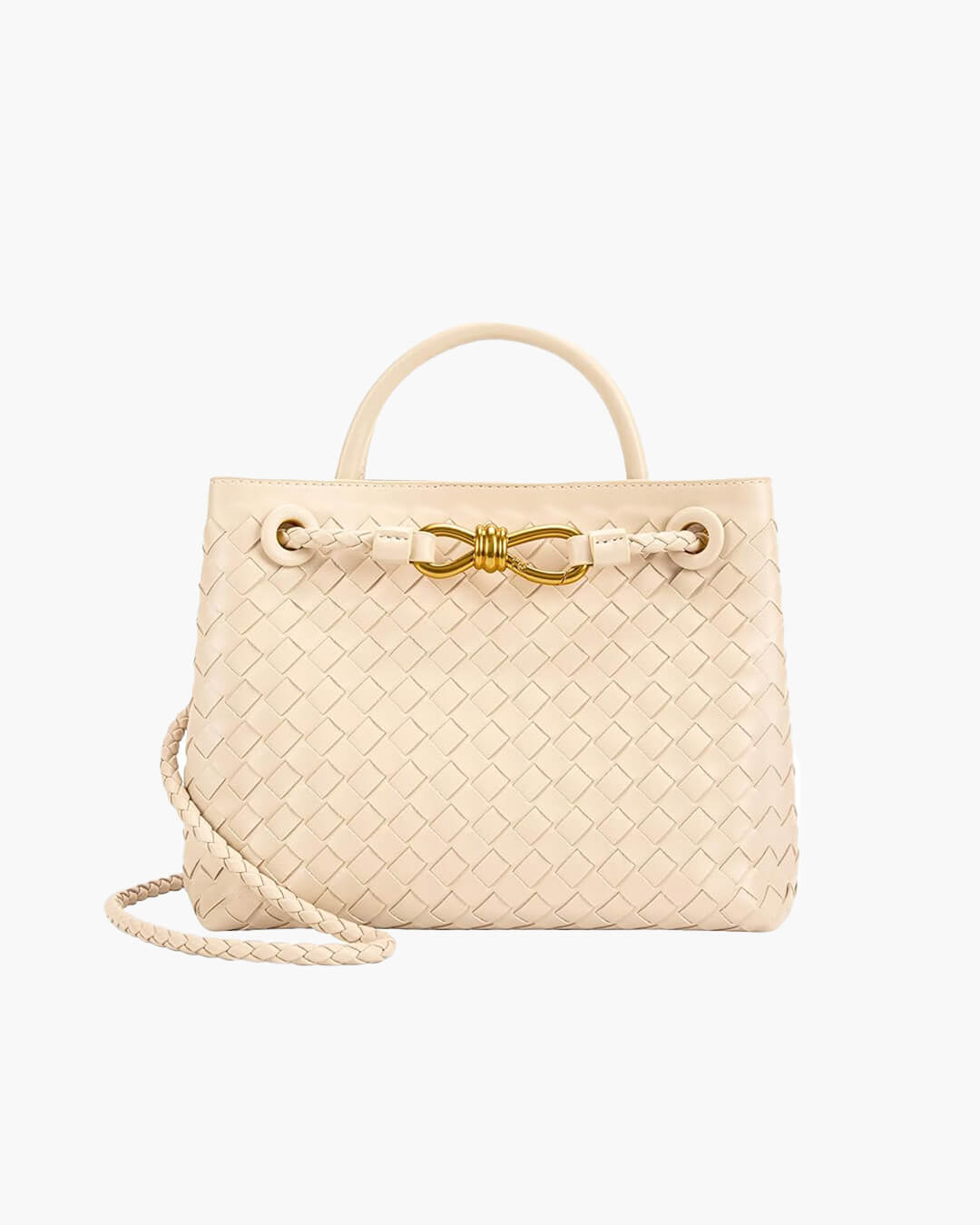 Lucia Woven Handbag - Structured Shoulder Bag for Everyday Use - Image 17