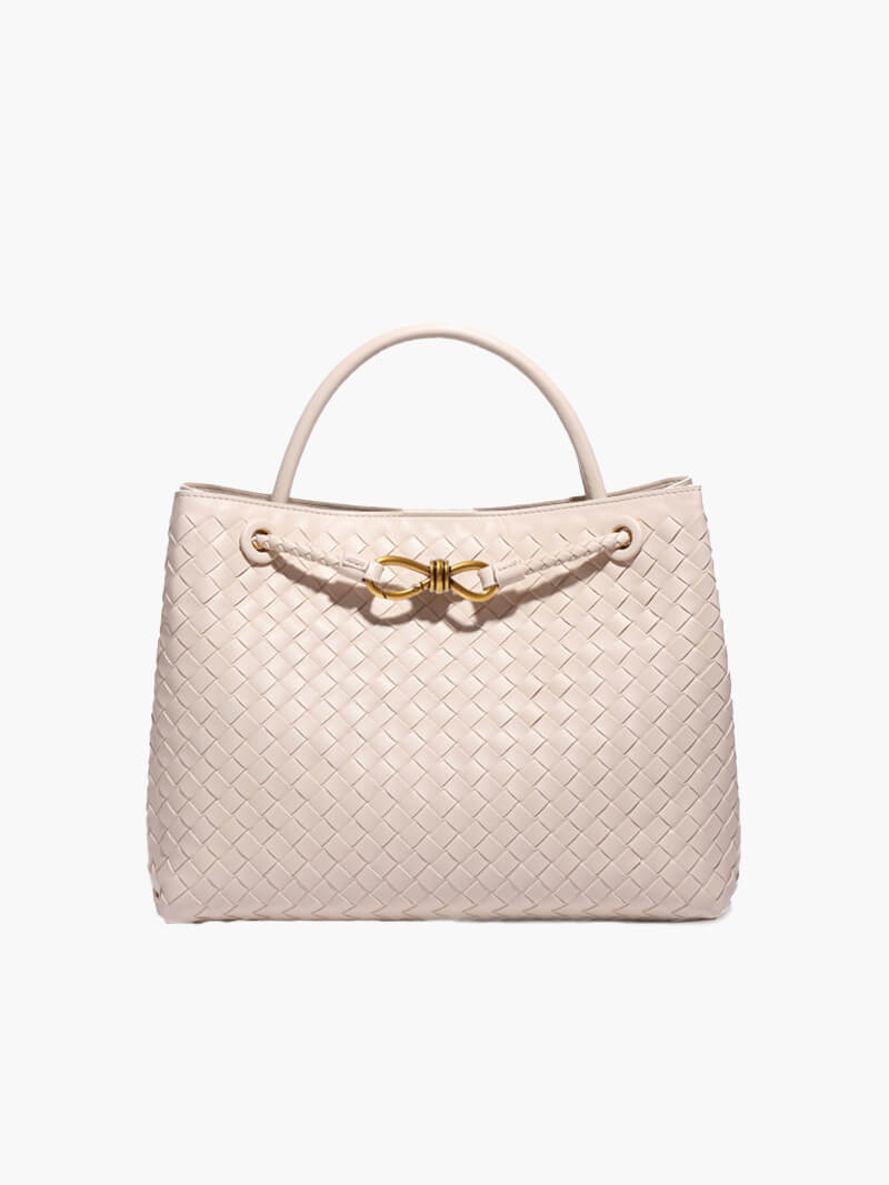 Lucia Woven Handbag - Structured Shoulder Bag for Everyday Use - Image 15