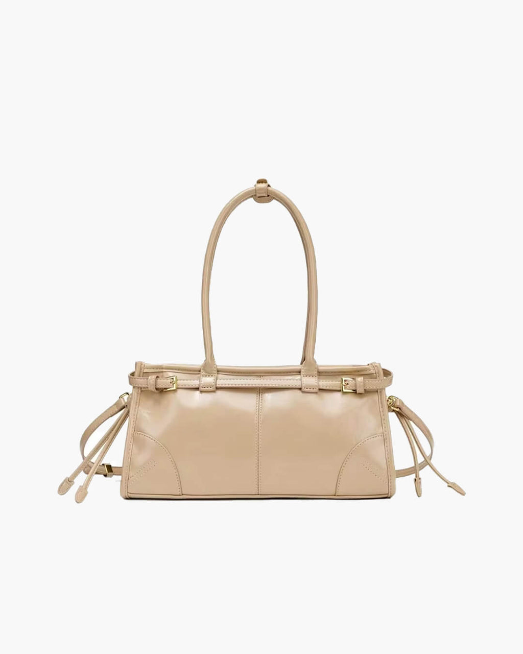 Luna Women's PU Leather Shoulder Bag - Belt Detail Casual Tote - Image 5