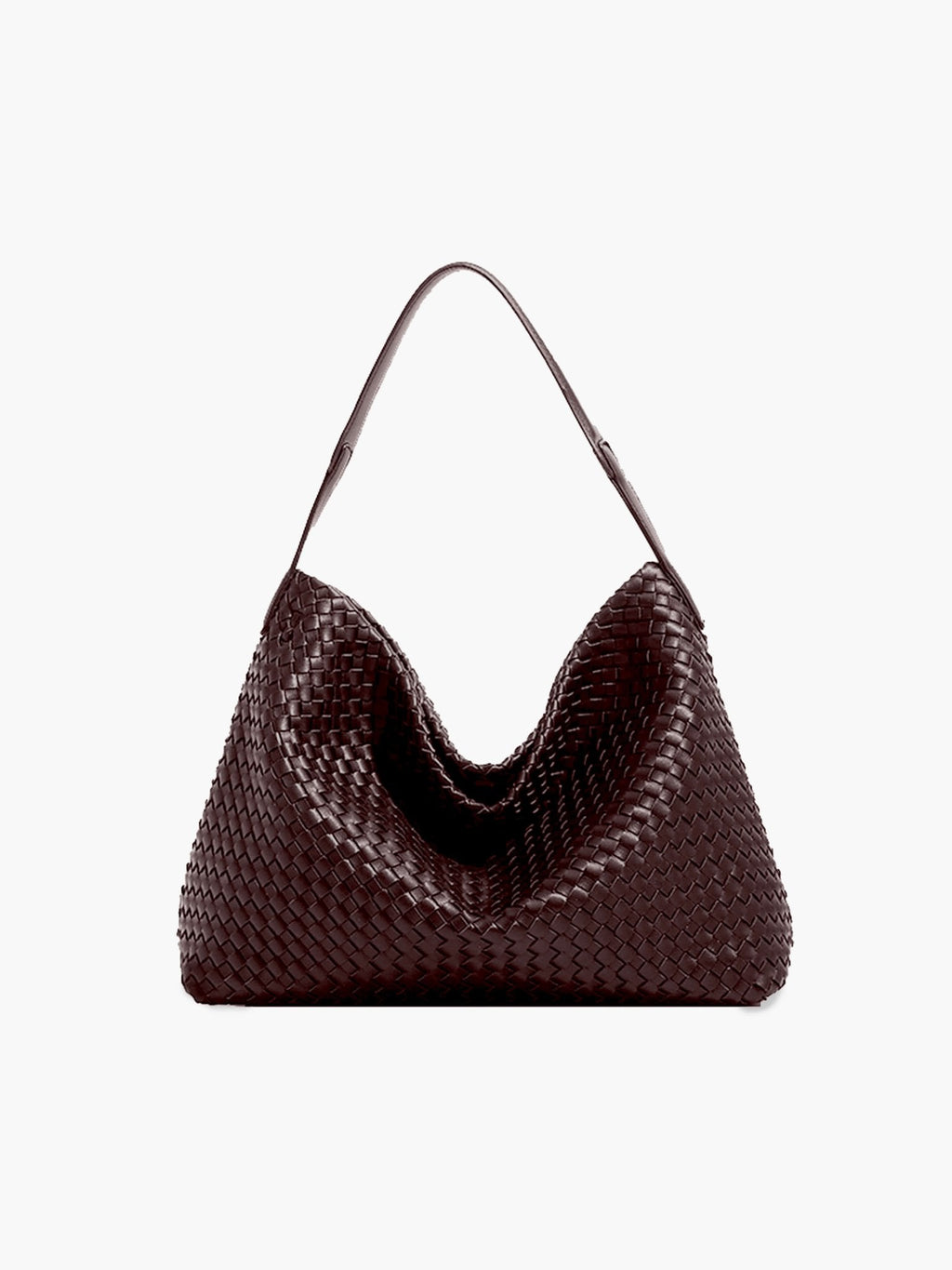 Sylvia Woven Leather Tote Bag - Structured Textured Handbag