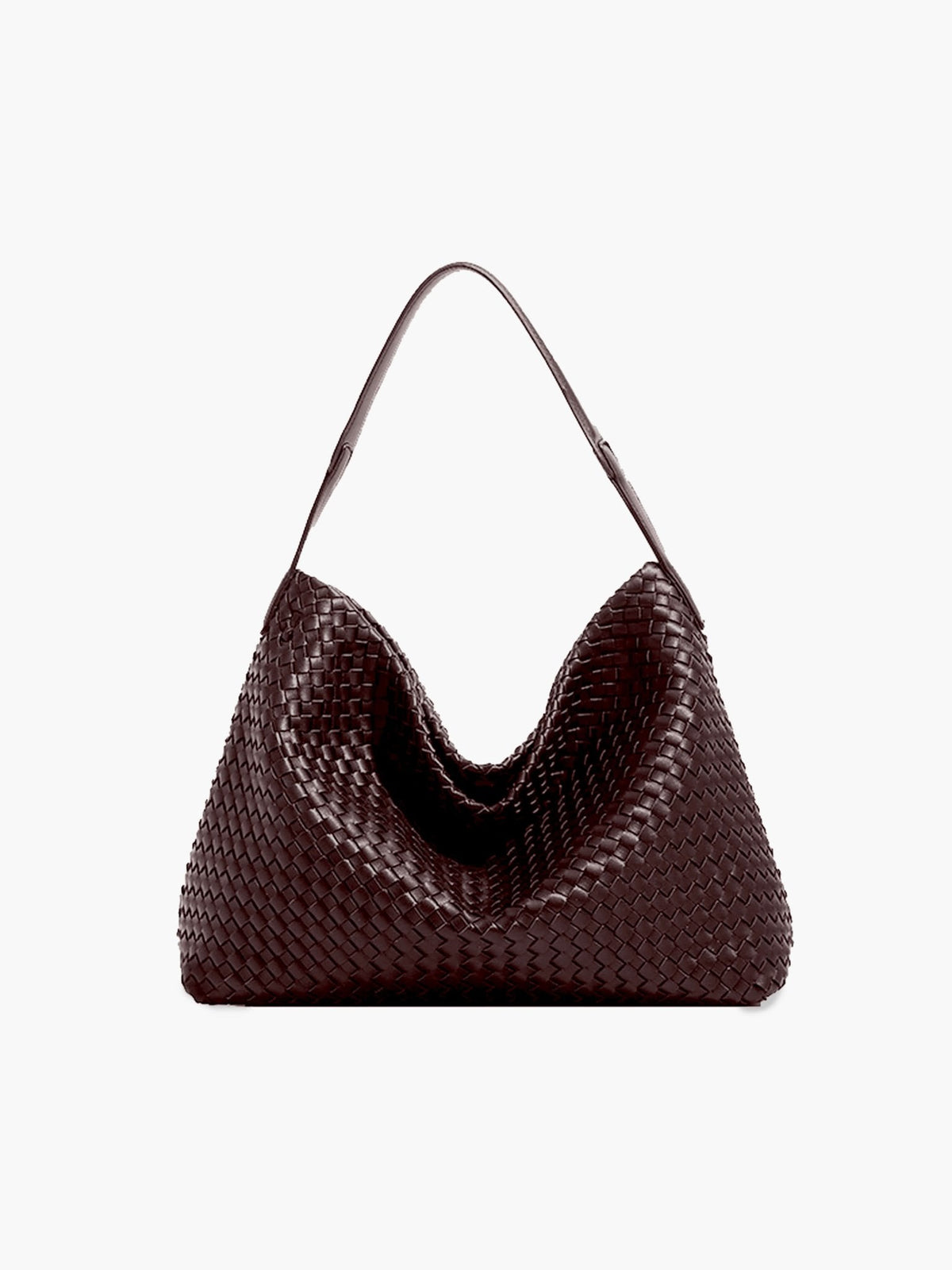 Sylvia Woven Leather Tote Bag - Structured Textured Handbag