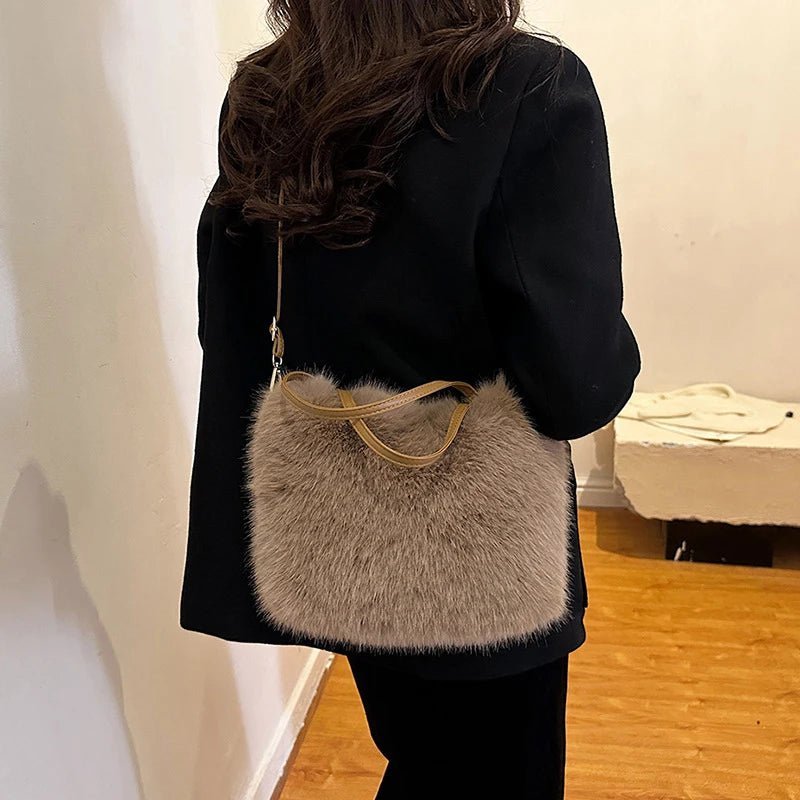 Maricar Faux Fur Crossbody Bag - Women's Everyday Handbag