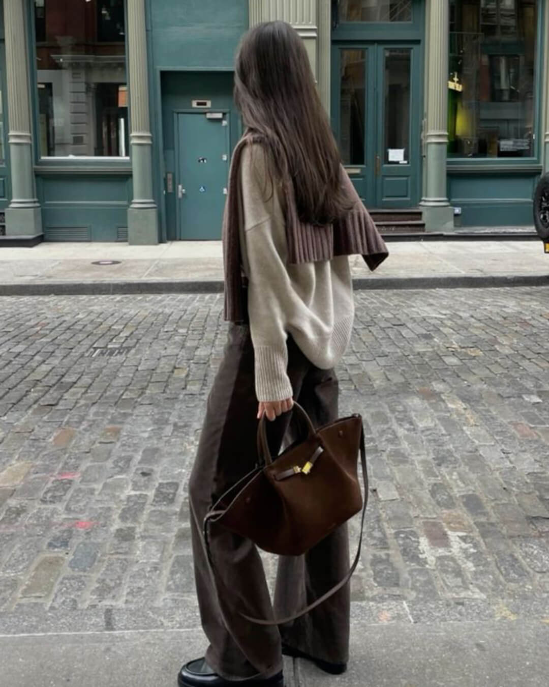 Melanie Vegan Suede Tote Bag - Everyday Handbag - Image 13