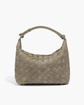 Mica Woven Suede Bag - Everyday Woven Shoulder Handbag