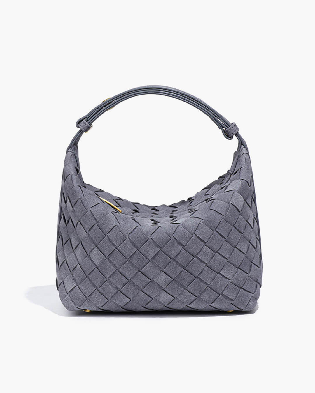 Mica Woven Suede Bag - Everyday Woven Shoulder Handbag - Image 6