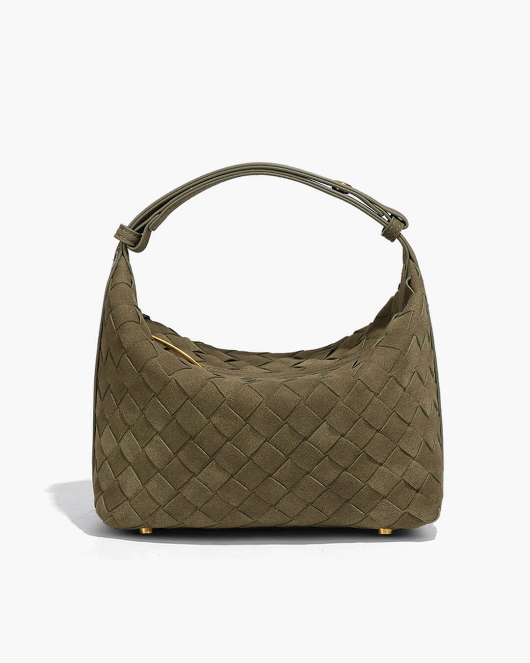 Mica Woven Suede Bag - Everyday Woven Shoulder Handbag - Image 8