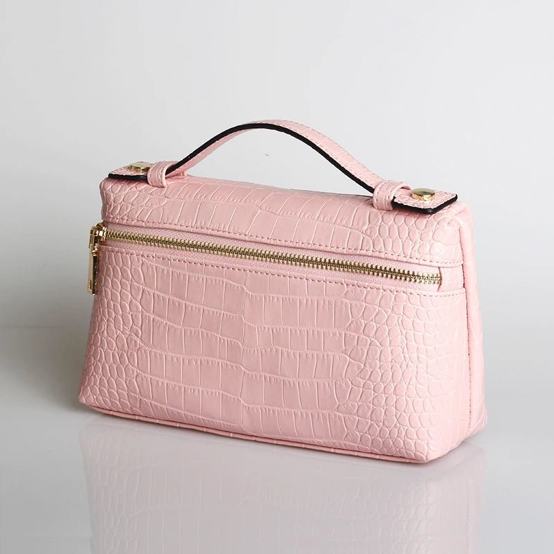Minerva Crocodile Pattern Clutch Bag - Women's Everyday Handbag