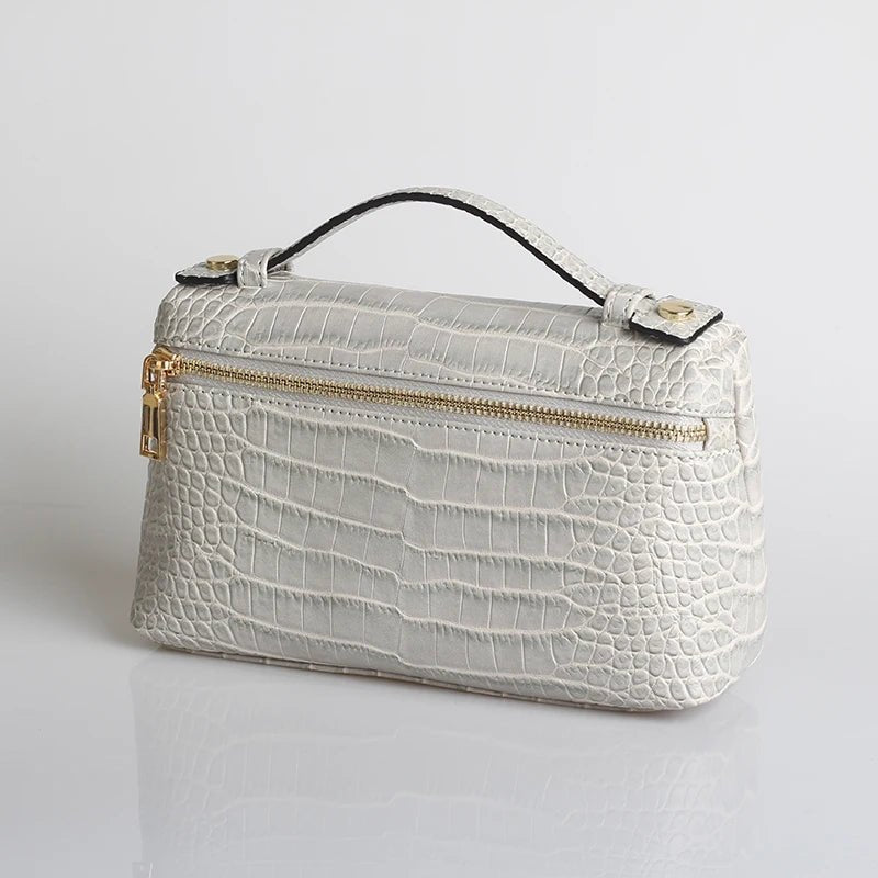 Minerva Crocodile Pattern Clutch Bag - Women's Everyday Handbag - Image 7