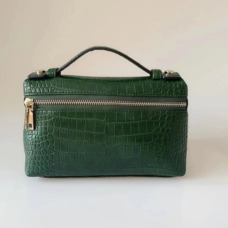 Minerva Crocodile Pattern Clutch Bag - Women's Everyday Handbag - Image 9