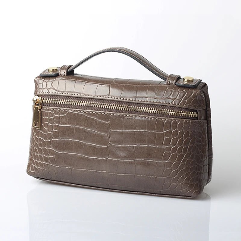 Minerva Crocodile Pattern Clutch Bag - Women's Everyday Handbag - Image 4