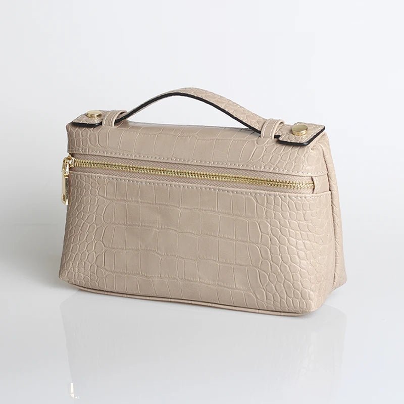 Minerva Crocodile Pattern Clutch Bag - Women's Everyday Handbag - Image 3