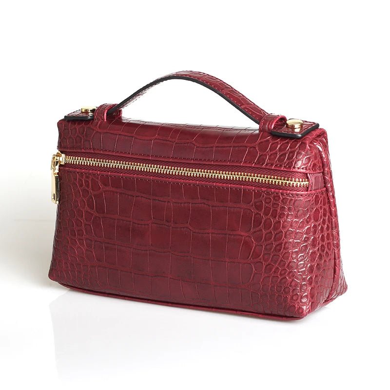 Minerva Crocodile Pattern Clutch Bag - Women's Everyday Handbag - Image 2