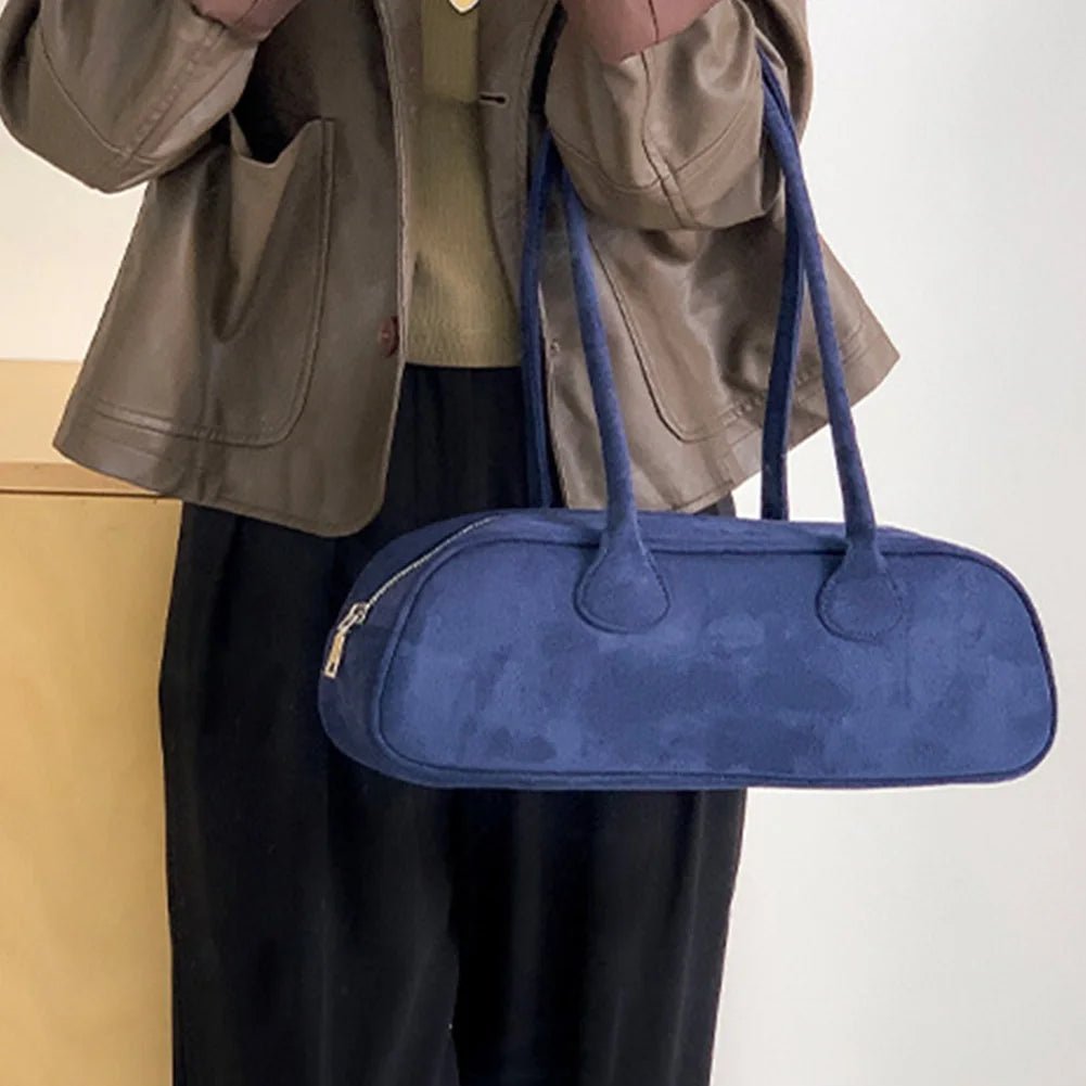 Pauleen Baguette Suede Bag - Women's Everyday Handbag - Image 9