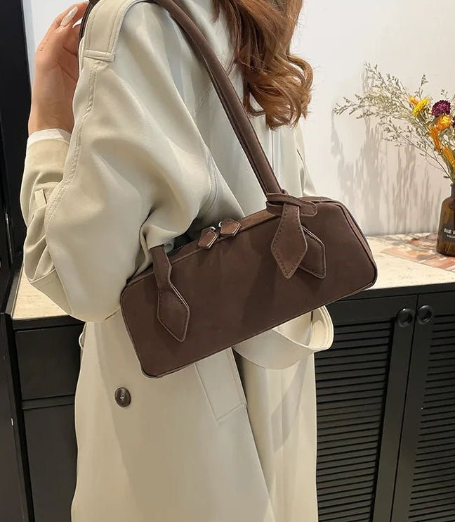 Rebecca Suede Shoulder Bag - Women's Everyday Handbag - Image 5