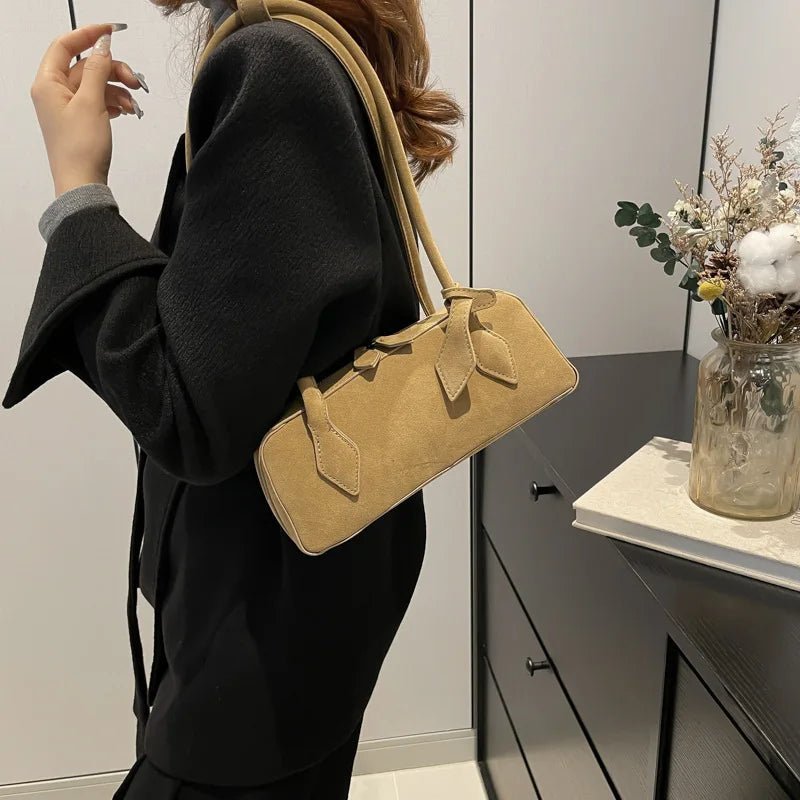Rebecca Suede Shoulder Bag - Women's Everyday Handbag - Image 6