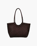 Rica Woven Faux Leather Handbag - Chic Woven Tote Bag