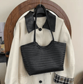 Elena Textured Weave Handbag - Women's Everyday Handbag