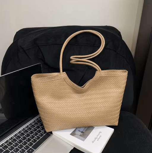 Elena Textured Weave Handbag - Women's Everyday Handbag - Image 7