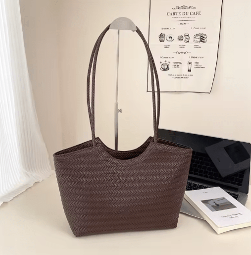 Elena Textured Weave Handbag - Women's Everyday Handbag - Image 4