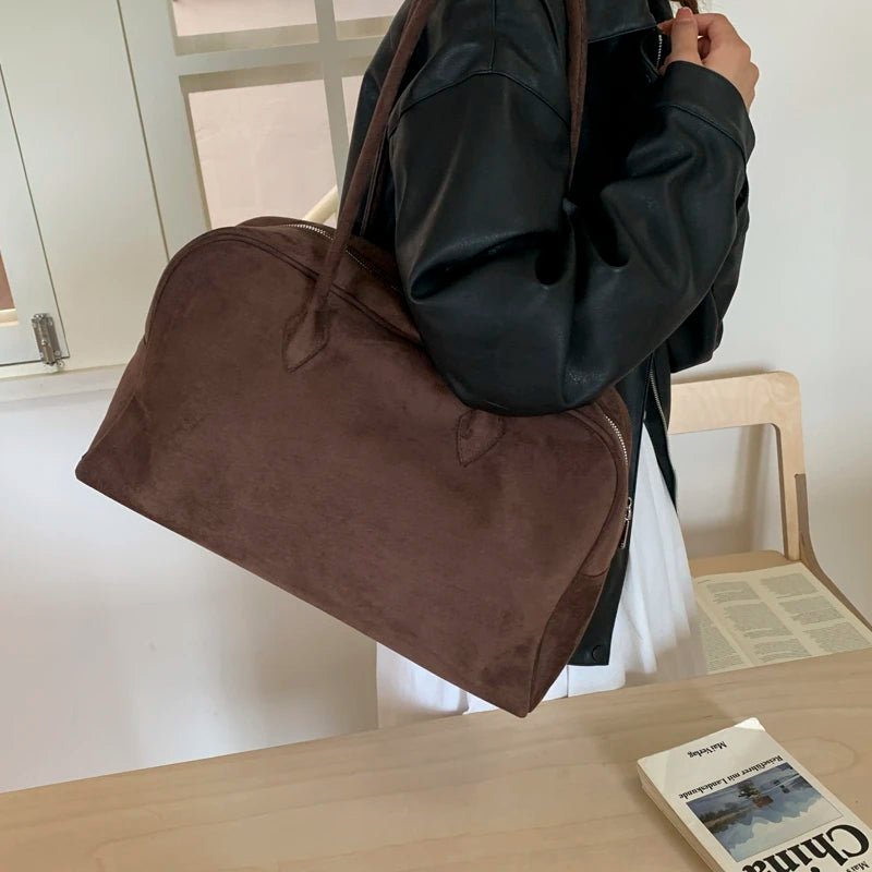 Sandra Suede Tote Bag - Women's Everyday Handbag
