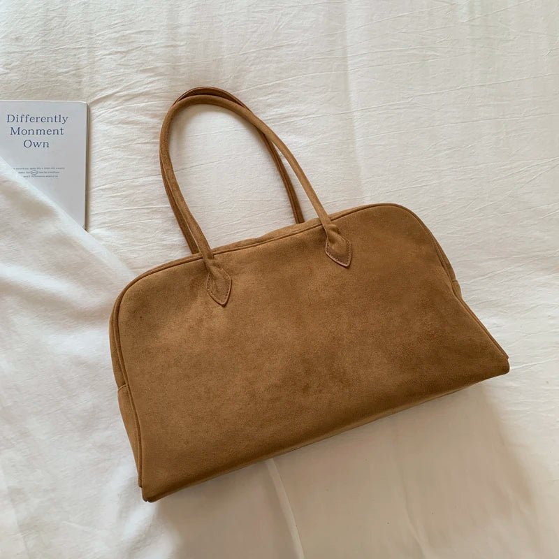 Sandra Suede Tote Bag - Women's Everyday Handbag - Image 5