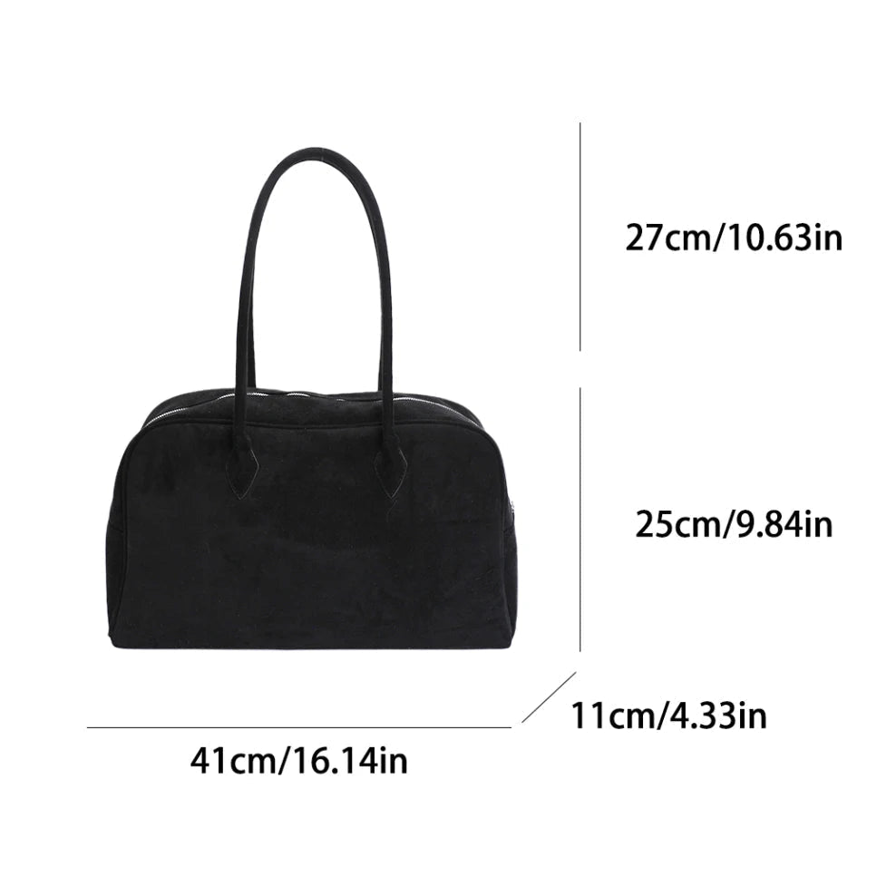 Sandra Suede Tote Bag - Women's Everyday Handbag - Image 10