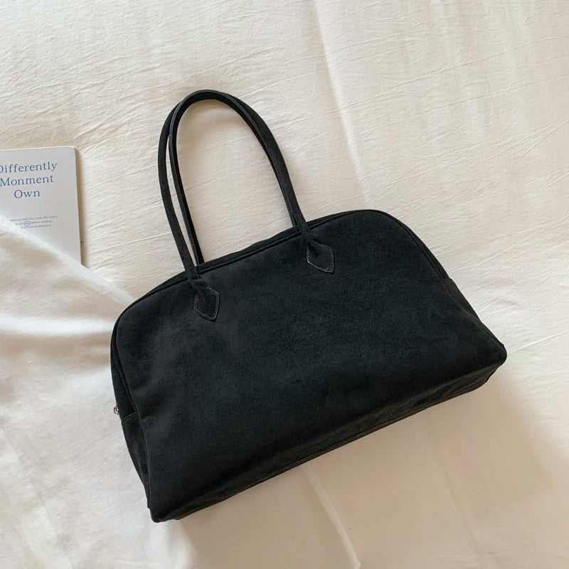 Sandra Suede Tote Bag - Women's Everyday Handbag - Image 9