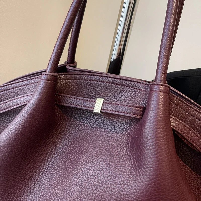 Sandy Shoulder Tote Bag for Women - PU Leather Everyday Handbag - Image 5