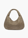 Suede Woven Bag XL - Oversized Woven Shoulder Tote Handbag