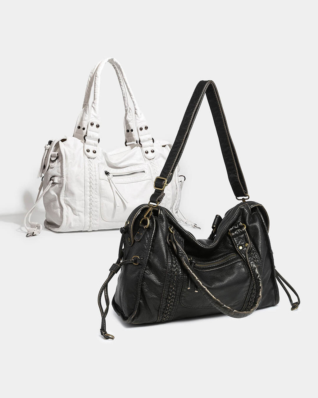 Tanja Women's Compact Vegan Leather Shoulder Bag - Stylish Everyday Handbag - Image 14
