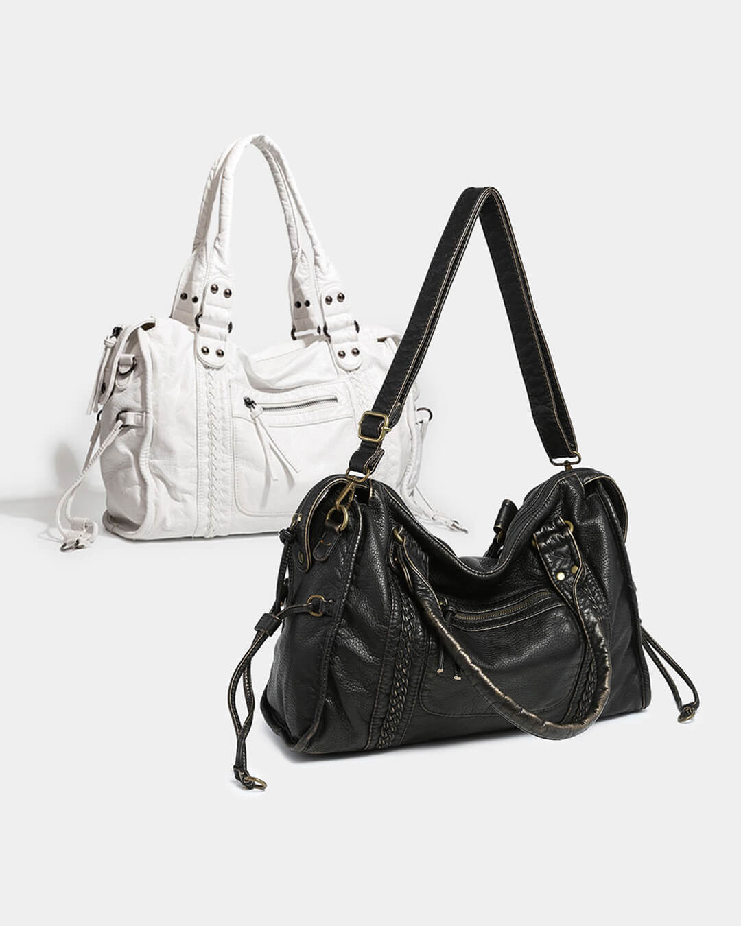 Tanja Women's Compact Vegan Leather Shoulder Bag - Stylish Everyday Handbag - Image 14