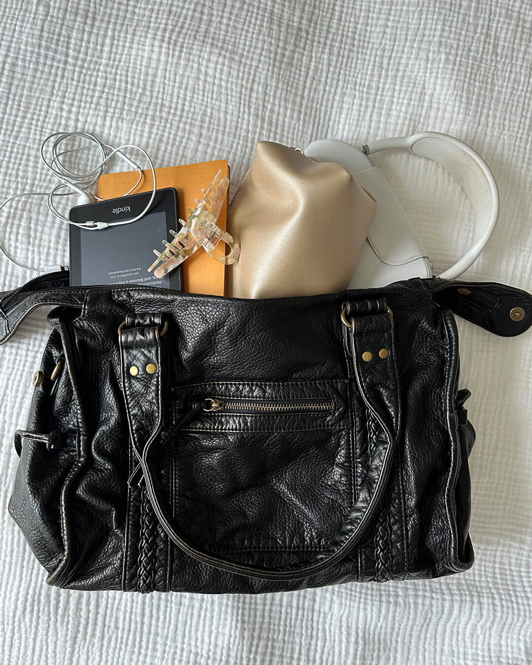 Tanja Women's Compact Vegan Leather Shoulder Bag - Stylish Everyday Handbag - Image 4