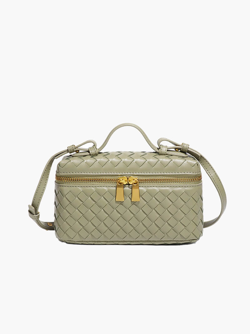 Tara Woven Handbag for Women - Structured Woven Purse - Image 12
