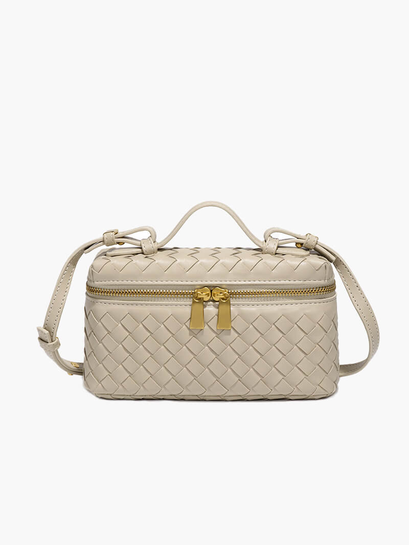 Tara Woven Handbag for Women - Structured Woven Purse - Image 10