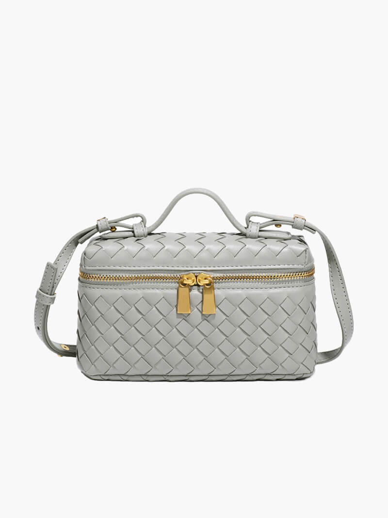 Tara Woven Handbag for Women - Structured Woven Purse - Image 13