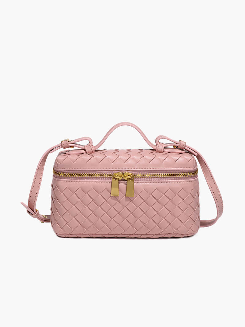 Tara Woven Handbag for Women - Structured Woven Purse - Image 11