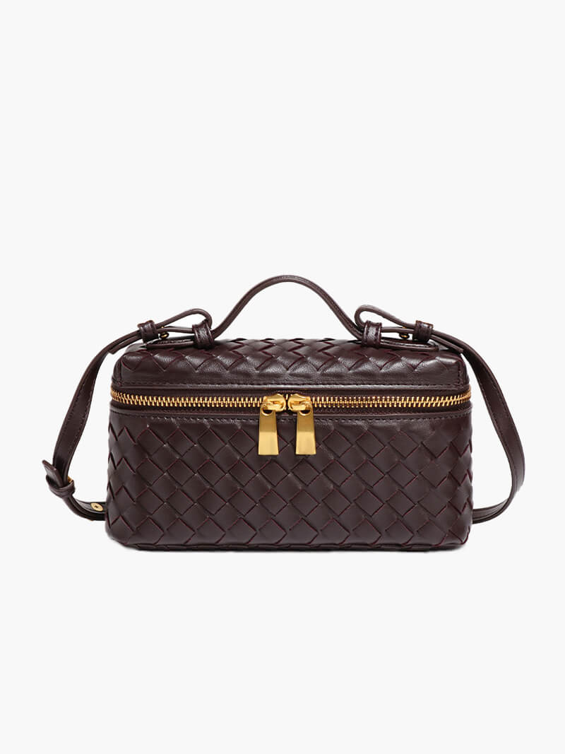 Tara Woven Handbag for Women - Structured Woven Purse - Image 14