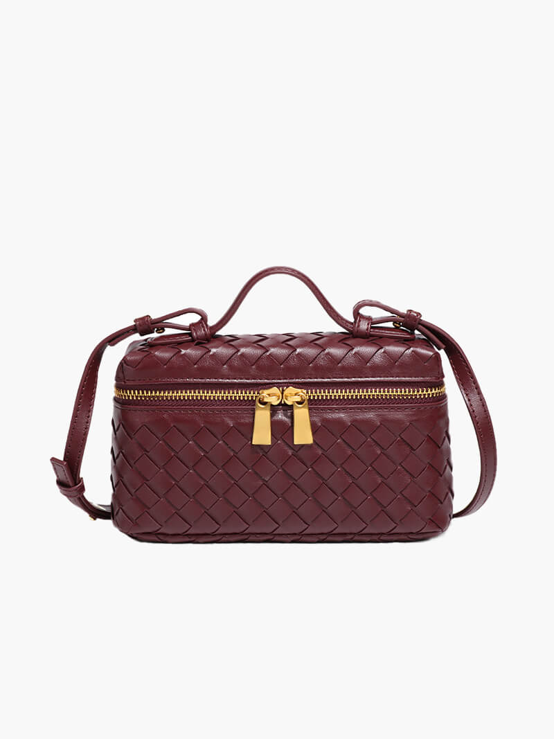 Tara Woven Handbag for Women - Structured Woven Purse - Image 16