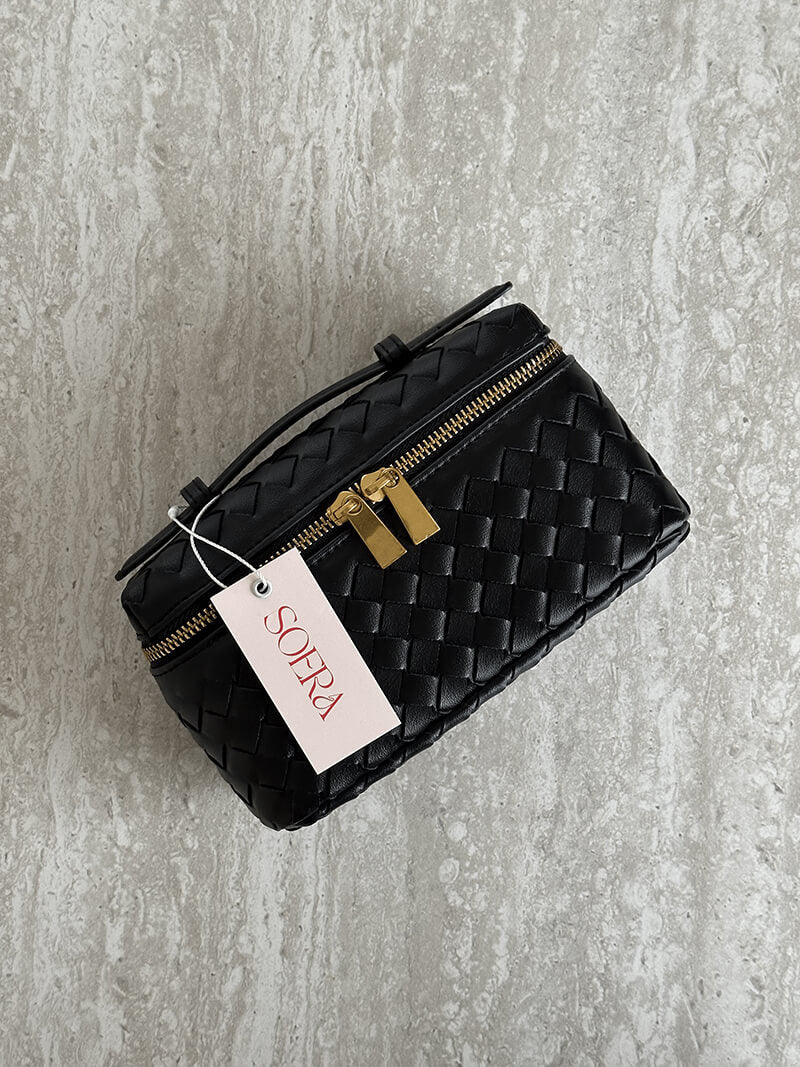 Tara Woven Handbag for Women - Structured Woven Purse - Image 5
