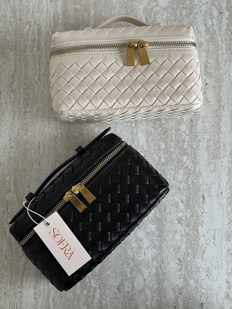 Tara Woven Handbag for Women - Structured Woven Purse - Image 4