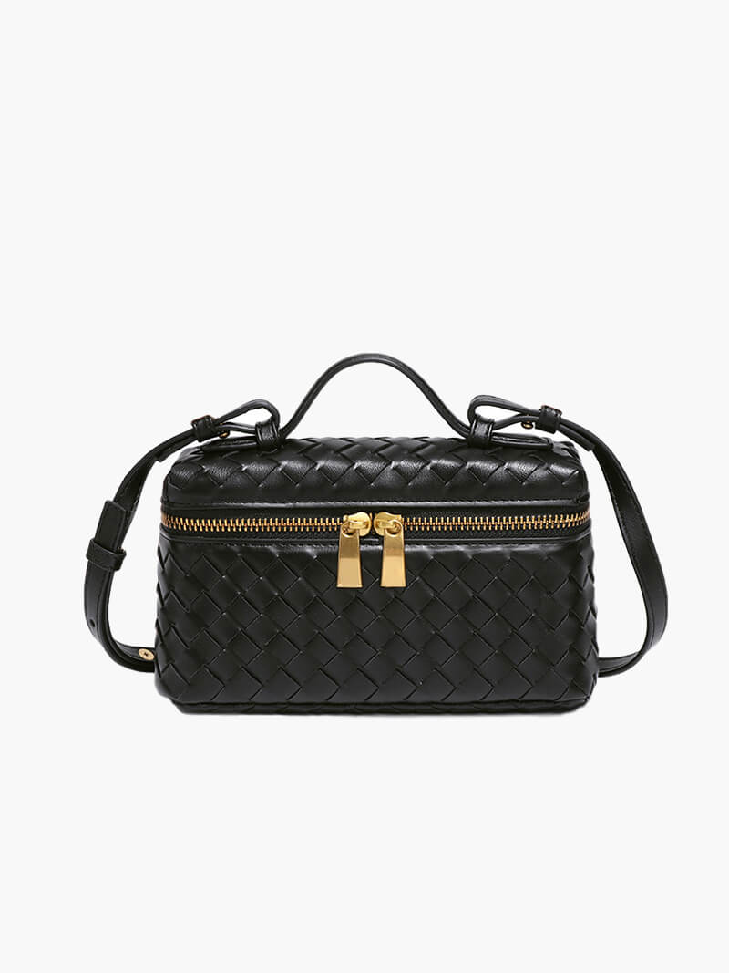 Tara Woven Handbag for Women - Structured Woven Purse