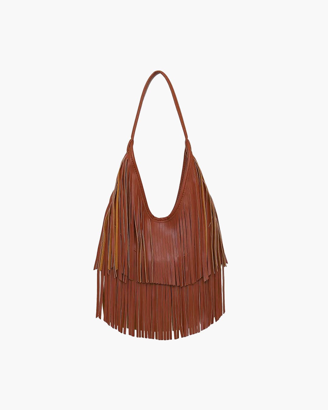 Tatiana Tassel Hobo Shoulder Bag for Women - Soft PU Leather Everyday Handbag - Image 2