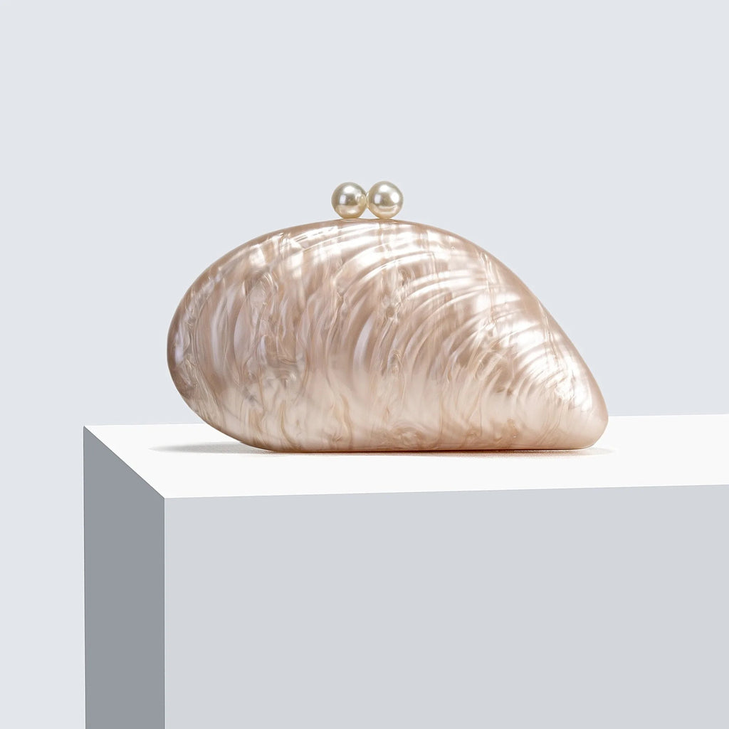 Valentina Shell-Shaped Clutch Purse - Women's Everyday Handbag