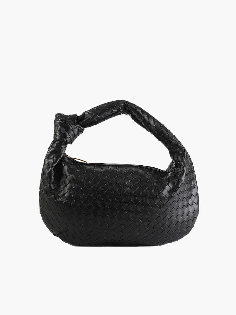 Medium Woven Handbag - Hand-Woven Minimalist Textured Bag
