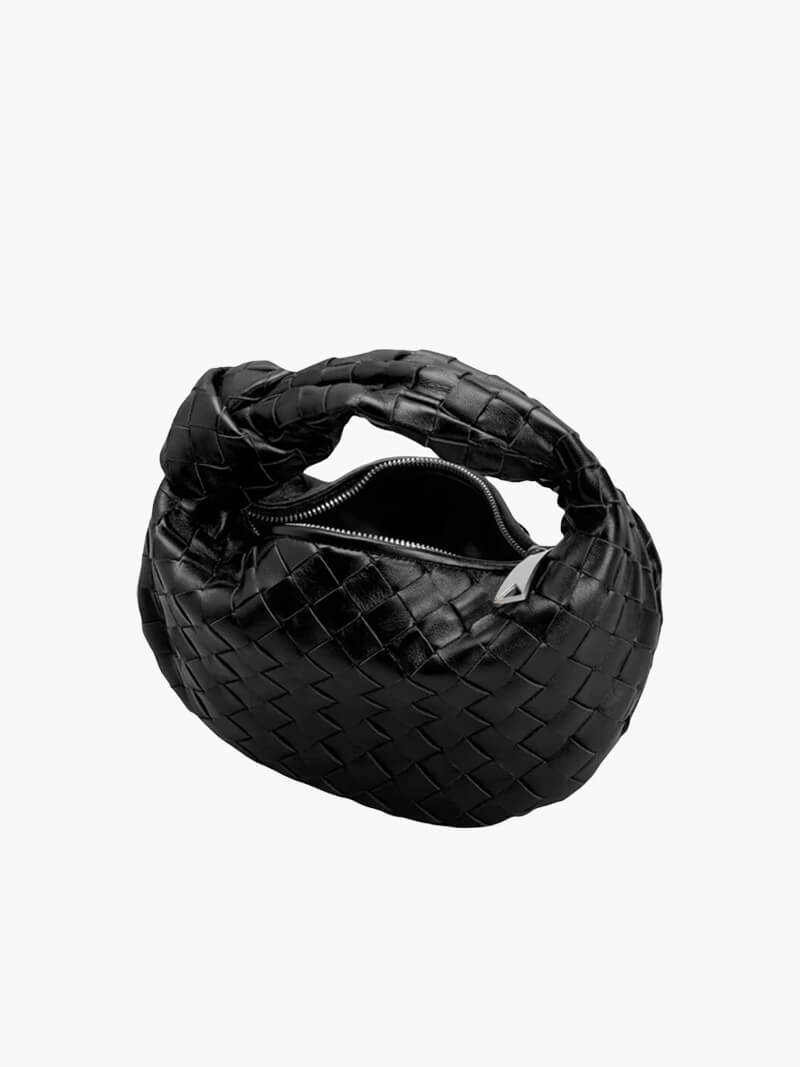 Woven Mini Handbag - Structured Small Evening Handbag - Image 2