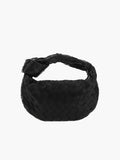 Woven Mini Handbag - Structured Small Evening Handbag