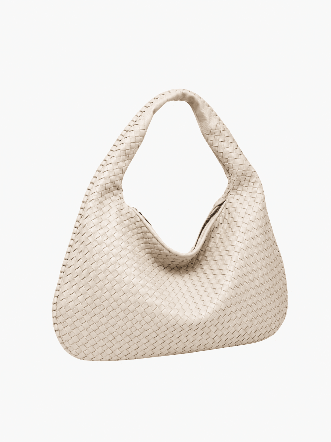 Woven Bag XL Oversized Woven Handbag - Lattice Detail Everyday Tote - Image 6